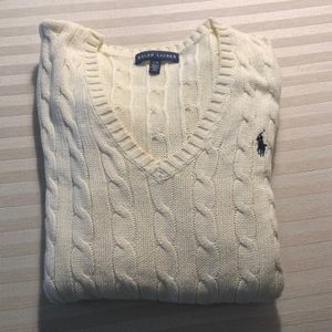 Cream Ralph Lauren sweater